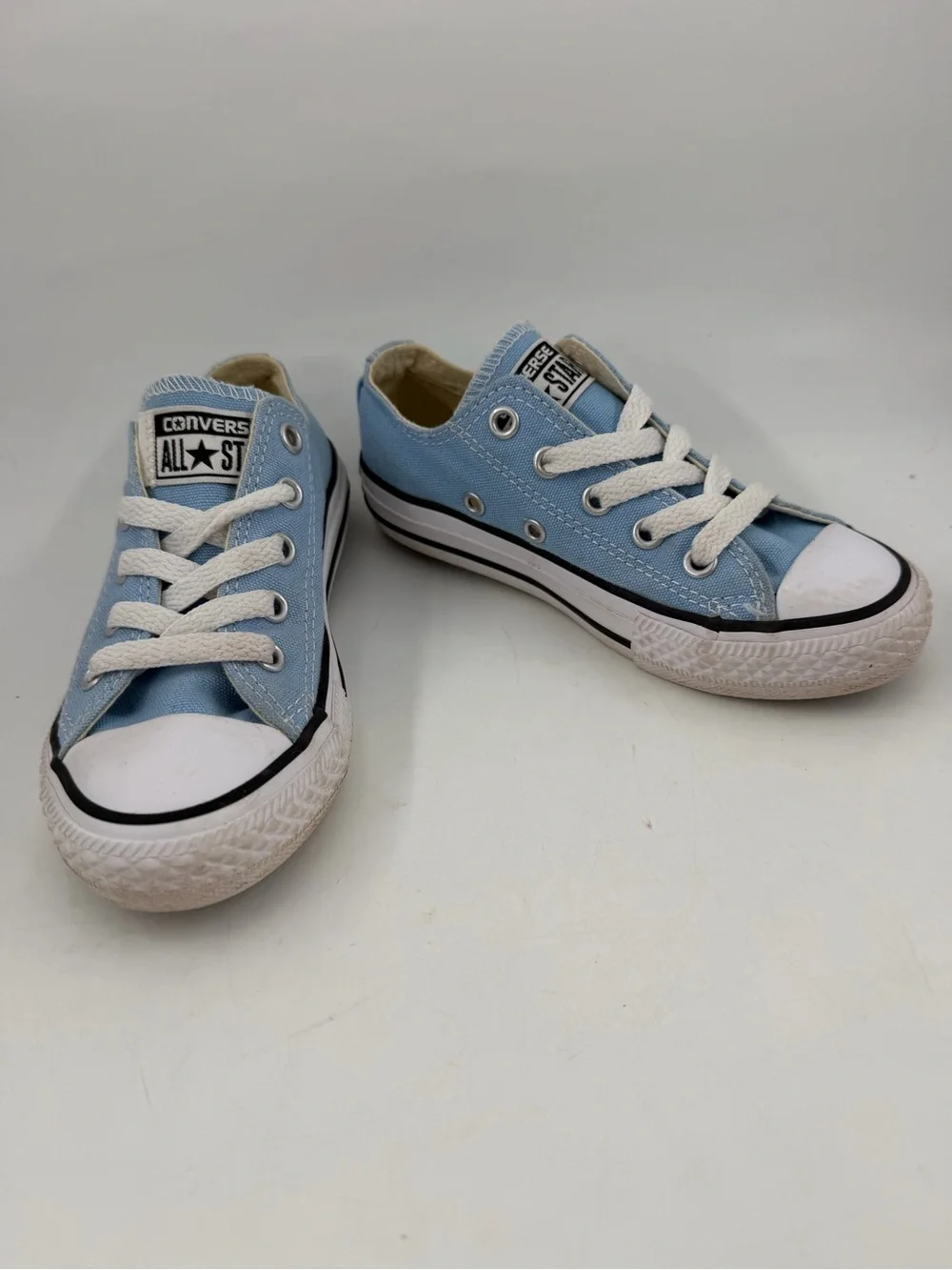 Converse Kid’s Chuck Taylor AS - SZ 11C- Lite Blue Canvas Low Top Sneakers Shoes
